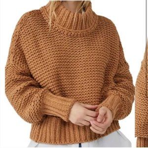 Free People My Only Sunshine Chunky Knit Sweater Size Small